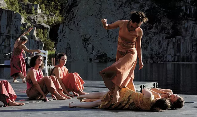 Dancers rehearsing The Quarry Project - COURTESY OF JULIA BARSTOW