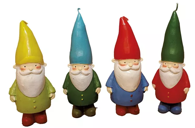 Gnome candles - STEVE LEGGE