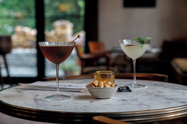 Cocktails at Au Comptoir - COURTESY OF MATTHEW FRATES PHOTOGRAPHY