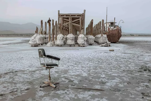 "As the Great Salt Lake Dries Up" by Solmaz Daryani - COURTESY