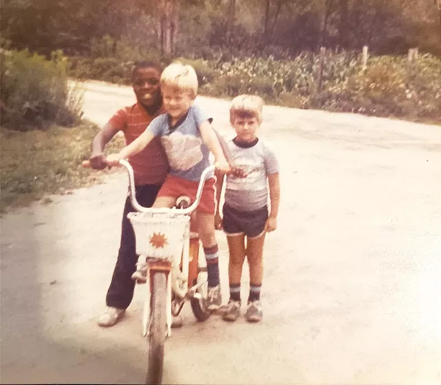 Owen Tillery on a visit to Vermont in the early '80s - COURTESY