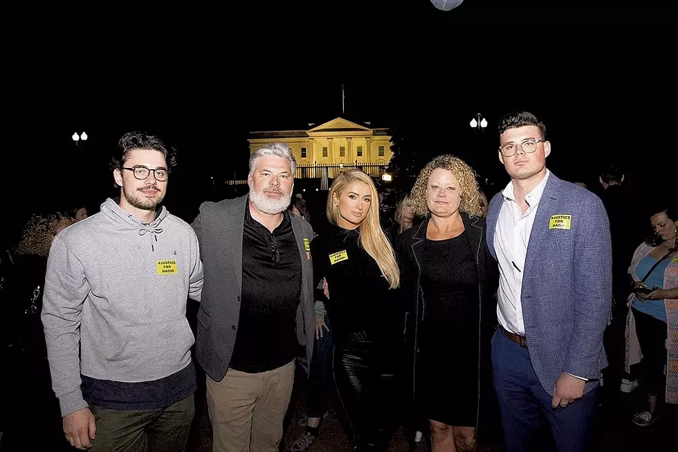 Jackson, Al, Debbie and Nehemiah Wood with Paris Hilton (center) in D.C. - COURTESY