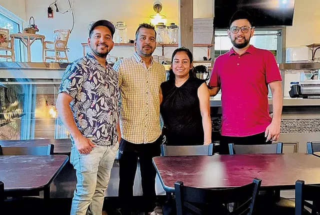 From left: Sandeep Kumar, Mandeep "Sonu" Kumar, Sharandeep Matri and Vishal Attri of Namaste Garden - COURTESY