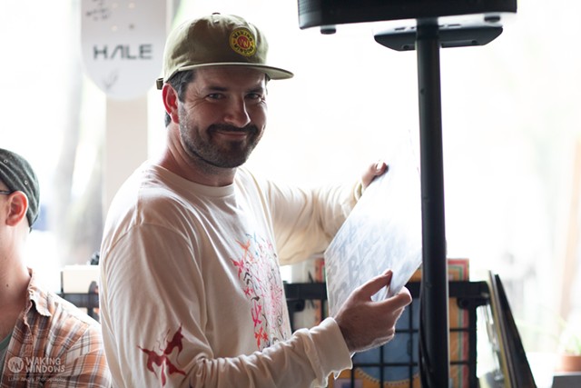 Matt Rogers DJing at the Mule Bar during Waking Windows in 2022 - LUKE AWTRY