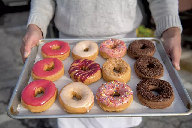 Fresh doughnuts from Sweet Wheels Donuts on its last weekend of the 2022 season - DARIA BISHOP