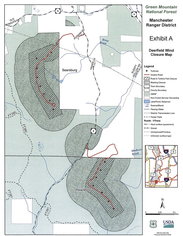A map of the affected areas - U.S. FOREST SERVICE