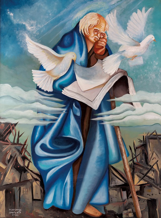 "Saint Man of Peace" by Amjed Juma - COURTESY