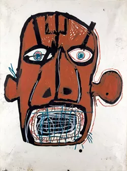 "Untitled (Head)" by Jean-Michel Basquiat - COURTESY OF FLEMING MUSEUM OF ART