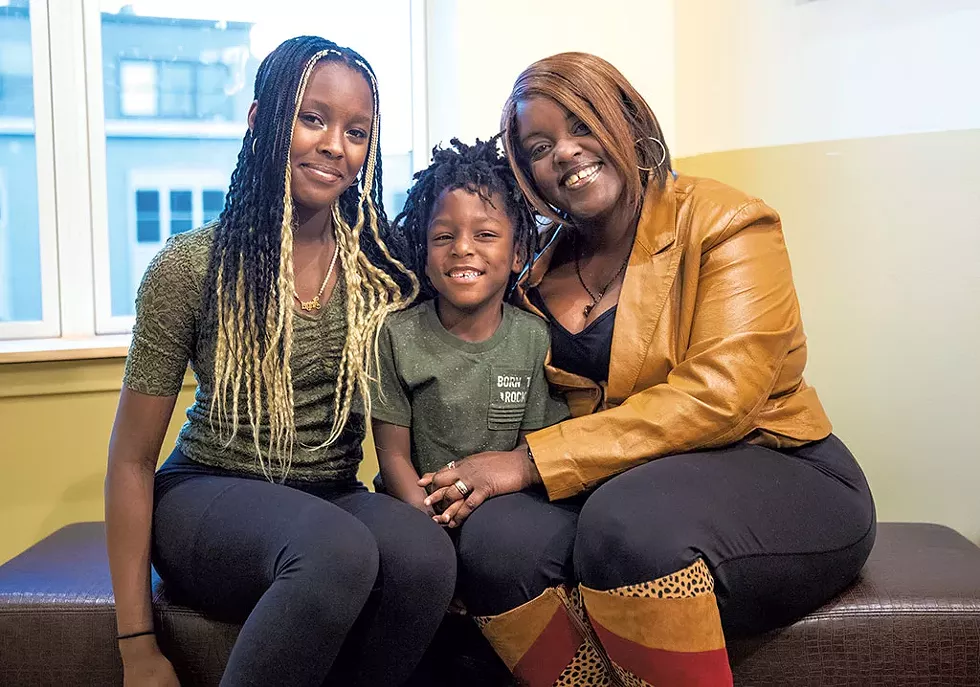 Antoinette Bennett-Jones (right) and her family - COURTESY OF OWEN LEAVEY