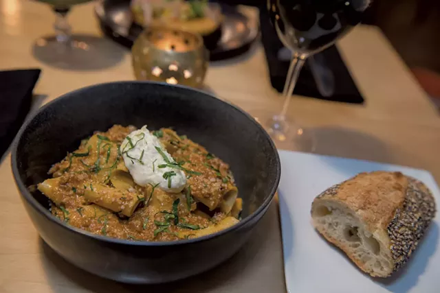 Peg & Ter's Bolognese with housemade pappardelle and ricotta - DARIA BISHOP
