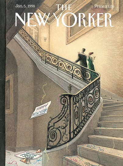 Harry Bliss' first New Yorker cover - COURTESY