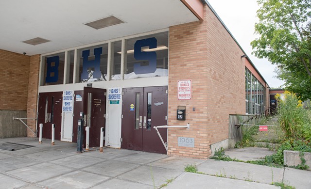 The exterior of Burlington High School - FILE: DARIA BISHOP ©️ SEVEN DAYS