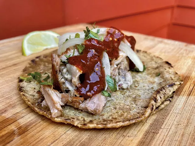 Las Hermosas carnitas taco - COURTESY