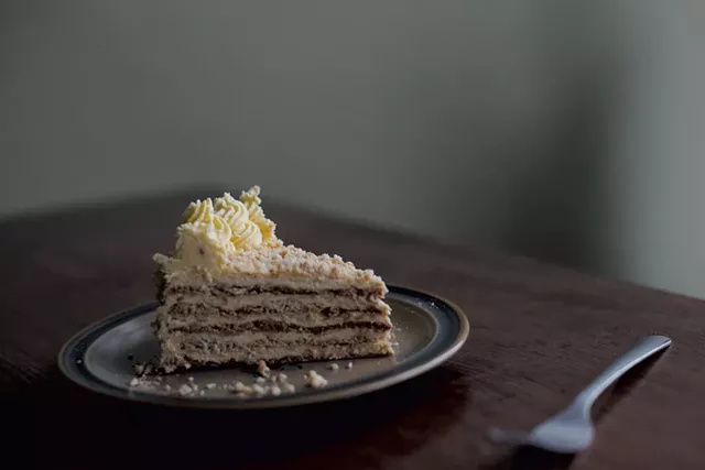Filipino sans rival cake from Kuya's - FILE: SARAH PRIESTAP