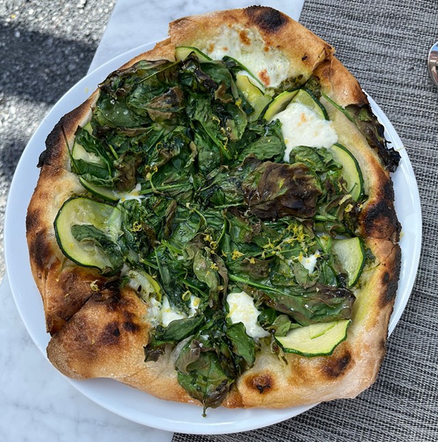 Verde pizza from the Yard at the Crooked Ram - JORDAN BARRY