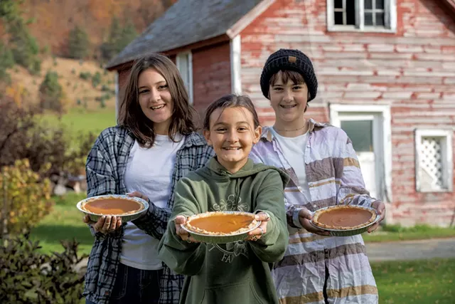 From left: Rowan, Magnolia and Danny Hughes-Muse at Laughing Child Farm - FILE: CHRISTINE GLADE