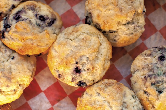 Blueberry muffins at the Warren Store - BROOKE WILCOX