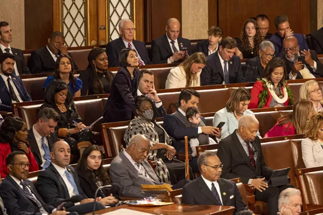 Becca Balint voting for speaker on the floor of the US House - JAMES BUCK