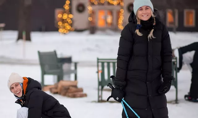 Torchlight Snowshoe - COURTESY OF BILLINGS FARM & MUSEUM