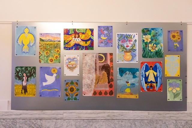 Artworks from “Resilience: The War Through Ukrainian Children’s Art” - LUKE AWTRY