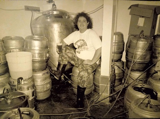 Ray McNeill early in his brewing career - COURTESY
