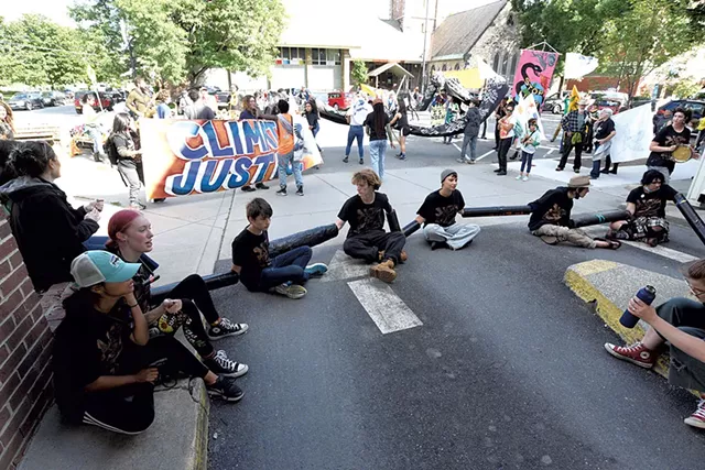 Campers protesting in 2021 - JEB WALLACE-BRODEUR