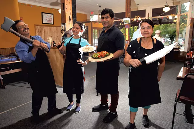 Left to right: Tika Ghimire, Shreepali Rajbanshi, Jeetan Khadka, Damber Kumari Ghimire - MATTHEW THORSEN