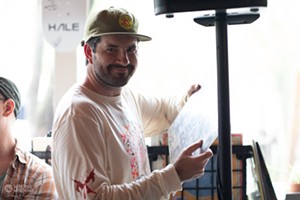 Matt Rogers DJing at the Mule Bar during Waking Windows in 2022 - LUKE AWTRY ©️ SEVEN DAYS