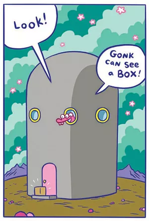 Detail of Glork Patrol: Glork Patrol and the Magic Robot by James Kockalka - COURTESY
