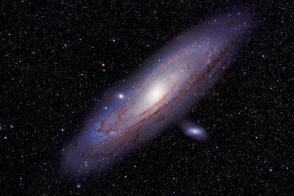 The Andromeda Galaxy, the Milky Way's nearest neighbor, approximately 2.5 million light-years from Earth - COURTESY OF RICHARD WHITEHEAD