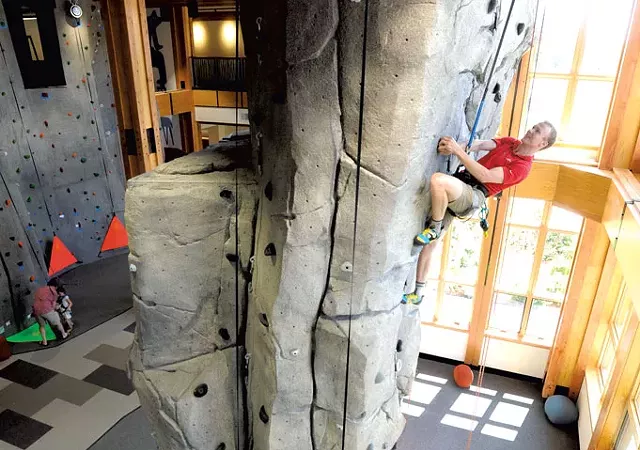 A climber at Stowe Mountain Resort's new Adventure Center - FILE: JEB WALLACE-BRODEUR