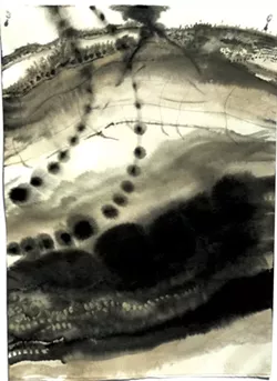 Drawings from "Deluge" series by Brenda Garand - COURTESY OF BRENDA GARAND