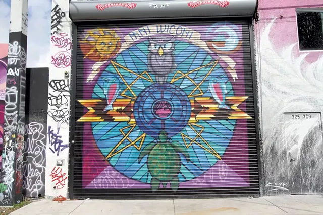 Anthill Collective's Standing Rock water mandala in Miami - COURTESY OF ANTHILL COLLECTIVE
