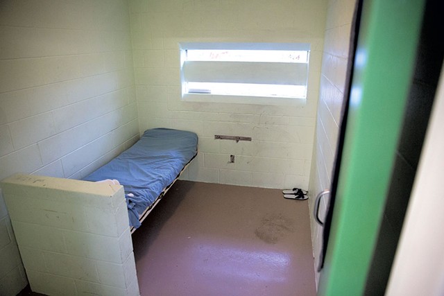 A resident's room at the Woodside Juvenile Rehabilitation Center - JAMES BUCK