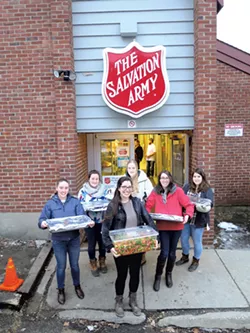 Volunteers delivering food - MATTHEW THORSEN