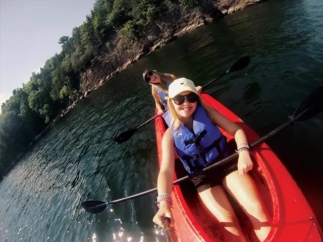 Kayaking on Lake Champlain - COURTESY OF CATE BARTON