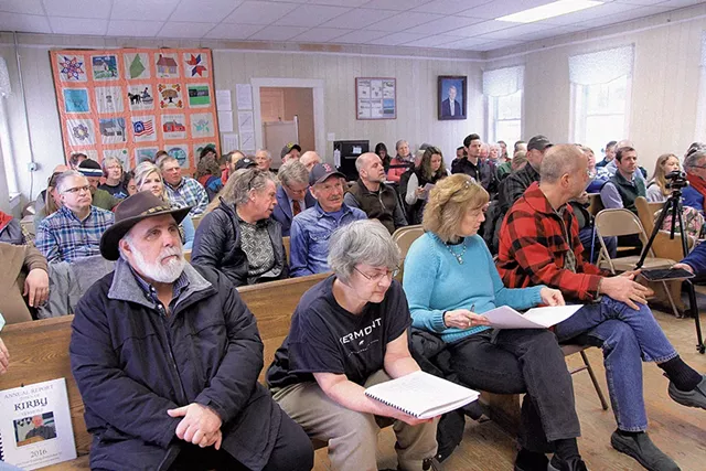 Kirby residents at their town meeting - NANCY PIETTE