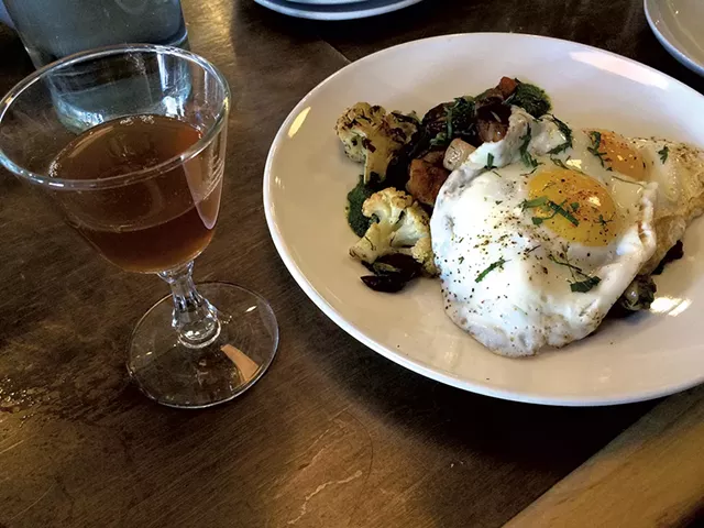 "A Walk in the Woods" with veggie hash - SUZANNE PODHAIZER