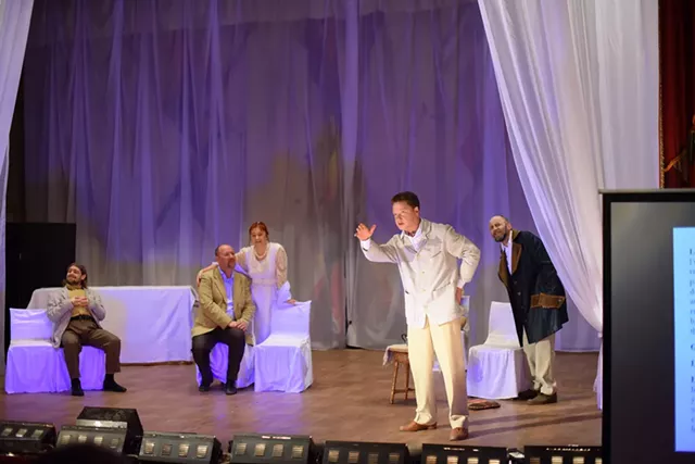 Atmosphere Theater Troupe performing The Cherry Orchard in Yaroslavl - COURTESY OF DAVID SEAVER