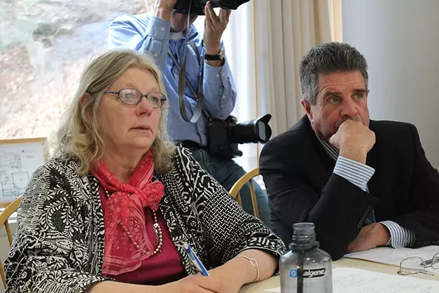 Sen. Jeanette White and Sen. Brian Collamore - FILE: PAUL HEINTZ