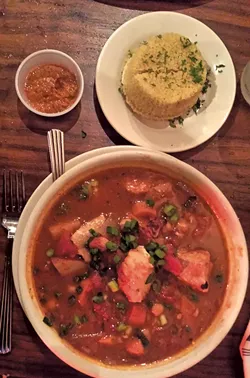 Fish stew at Park Squeeze - CAROLYN SHAPIRO