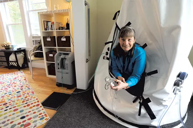 Dr. Grace Johnstone at her clinic in Montpelier - JEB WALLACE-BRODEUR