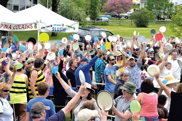 Proud washers hold up clean dishes - COURTESY: JOSEPH GRESSER/BARTON CHRONICLE