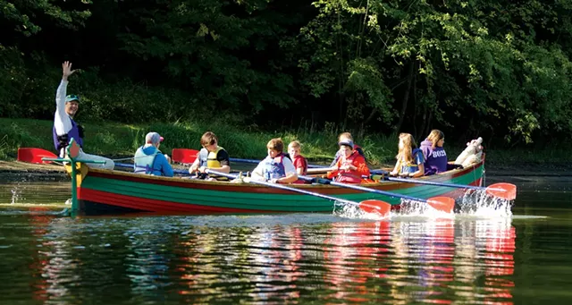 Rowers in a longboat - PHOTOS COURTESY OF LAKE CHAMPLAIN MARITIME MUSEUM