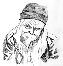 Drawing of Mick by Will Homer