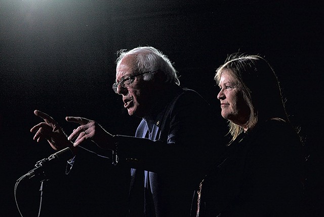 Sen. Bernie Sanders and Jane O'Meara Sanders - FILE: MATTHEW THORSEN