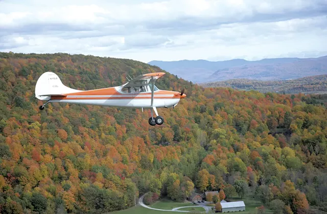 Beth Schiller flying her Cessna 170 - COURTESY OF BETH SCHILLER