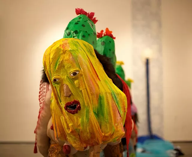 Installation view of "A Las Mujeres a Mi No Me Quieren y Es Porque Yo No Tengo Plata" by Estefania Puerta
