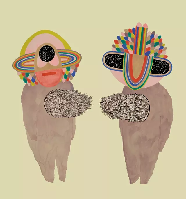 "Two Ladies Chatting" by Molly A. Greene
