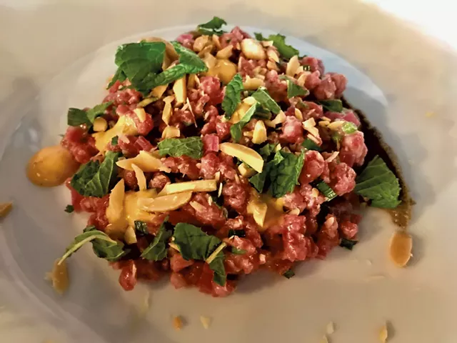 Beef tartar from Dedalus - SUZANNE PODHAIZER
